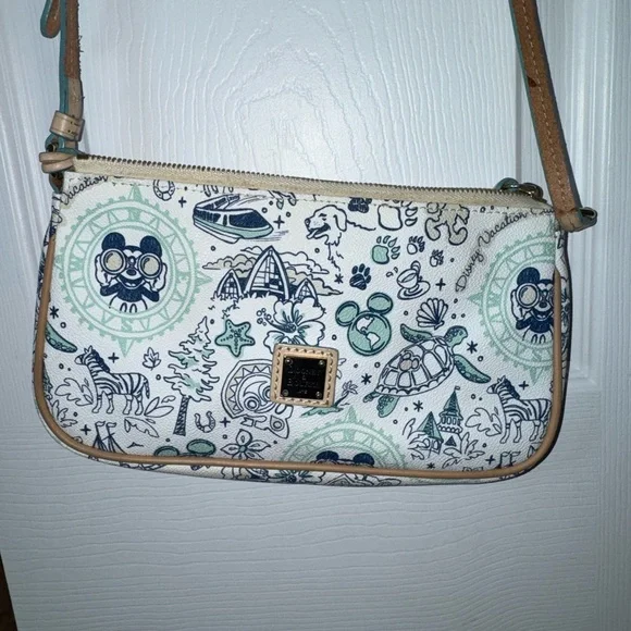 Dooney & Bourke Pink Disney Characters Foldover Crossbody Bag - Picture 12 of 14